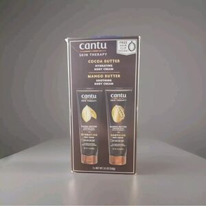 2 Pk Cantu Skin Therapy Mango Butter Oils & Coco Body Cream 8.5oz